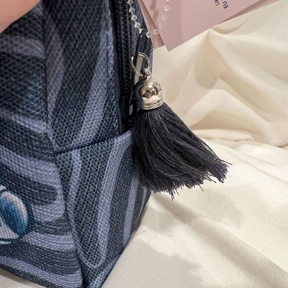 Disney Lilo & Stitch Denim Wave Cosmetic Makeup Toiletries Bag NWT - Picture 6 of 7